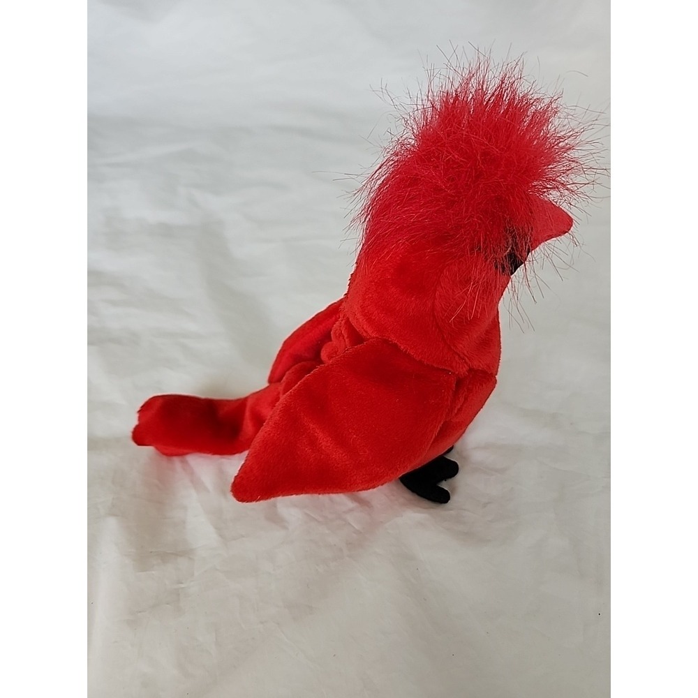 Vintage Baby Mac the Cardinal Bird 1998 Ty Beanie Original Tag Bird Lover Rare - Picture 4 of 5